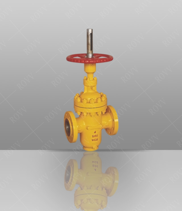 Flat gate valve with diversion hole