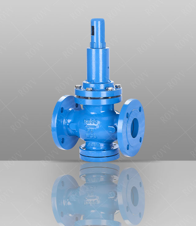 Spring piston pressure reducing valve