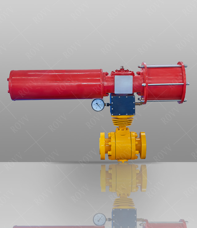 Forged Steel Trunnion Type Ball Valve（Pneumatic )